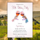 Search for wine birthday invitations Watercolor