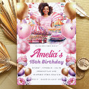 Search for amusement park birthday invitations Pink