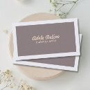 Search for plain cream business cards Makeup artist
