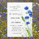 Search for cornflower blue wedding invitations Modern