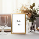 Search for classic wedding table cards Simple