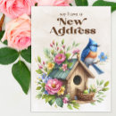 Search for birdhouse Change of address