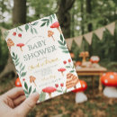 Search for forest baby shower invitations Mushrooms