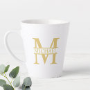 Search for elegant gold mugs Initial