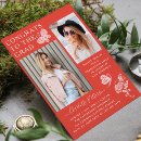 Search for red and white graduation invitations Modern