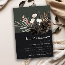 Search for gothic bridal shower invitations Botanical