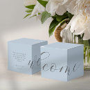 Search for dusty blue wedding favour boxes Chic
