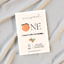 Search for peach 1st birthday invitations Our little peach