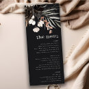 Search for goth wedding wedding menus Botanical