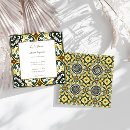 Search for yellow and green wedding invitations Vintage