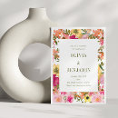 Search for pink watercolor wedding invitations Modern