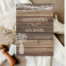 Search for rustic invitations wood