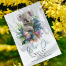 Search for koala birthday invitations Wild one