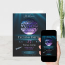 Search for techno invitations Black