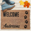 Search for dog paw print doormats Cute