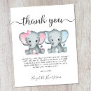 Search for twin baby boy and girl thank you cards For her