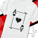 Search for ace of hearts playing card tshirts Costume