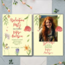 Search for flower graduation invitations Modern
