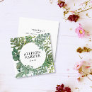 Search for green leaf business cards Gardener