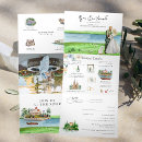 Search for mansion invitations Watercolor