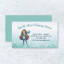 Search for sparkling clean business cards Housekeeper