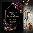 Search for gothic engagement party invitations Flowers