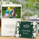 Search for dark green thank you cards Roses