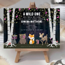 Search for woodland creatures baby shower invitations Forest