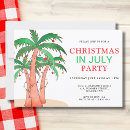 Search for palm tree christmas invitations Christmas in july