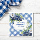 Search for blueberry napkins Watercolor
