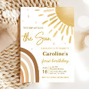 Search for boho rainbow 1st birthday invitations You are my sunshine