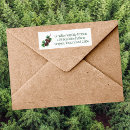 Search for pinecone return address labels Forest green