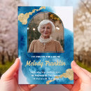 Search for elegant funeral invitations Gold
