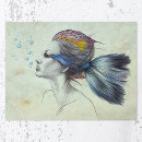Search for mermaids art Fish