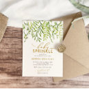 Search for floral baby sprinkle invitations Botanical