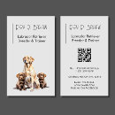 Search for dog breeder business cards Simple