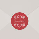 Search for crimson wedding stickers Red