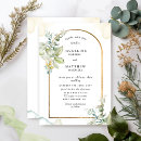 Search for botanical rustic wedding invitations Emerald green