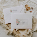 Search for blush floral return address labels Watercolor