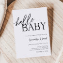 Search for modern baby shower invitations Black and white