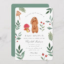 Search for watercolor woodland baby shower invitations Mushroom