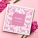 Search for pink baby shower napkins Flowers