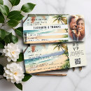 Search for boarding pass wedding invitations Tropical