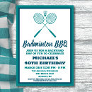 Search for badminton invitations Bbq