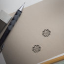 Search for lotus flower rubber stamps Punch hole