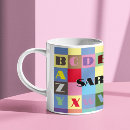 Search for alphabet letter z mugs A to z