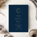 Search for moonlight wedding invitations Navy