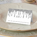 Search for silver place cards Bridal shower