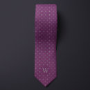 Search for silver monogram ties Purple