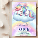 Search for unicorn birthday invitations Whimsical